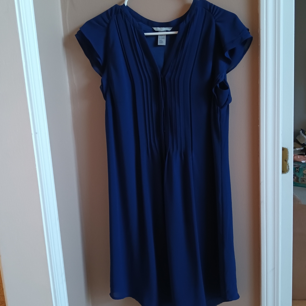 H&M Navy Blue Midi Dress